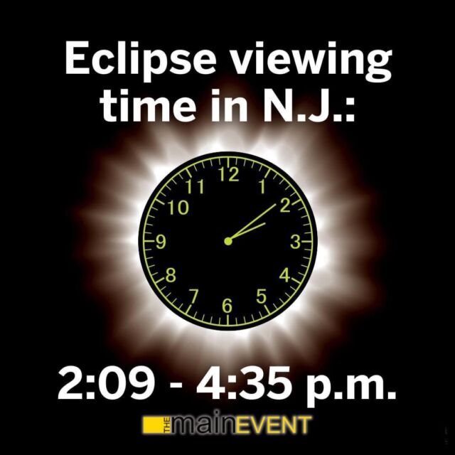 🌞🌑 Today's the day! Get your front-row seats to a solar eclipse. Grab your eclipse glasses, find a clear spot, and enjoy this celestial spectacle safely! #SolarEclipse #NewJerseySky #totaleclipse🌞🌑